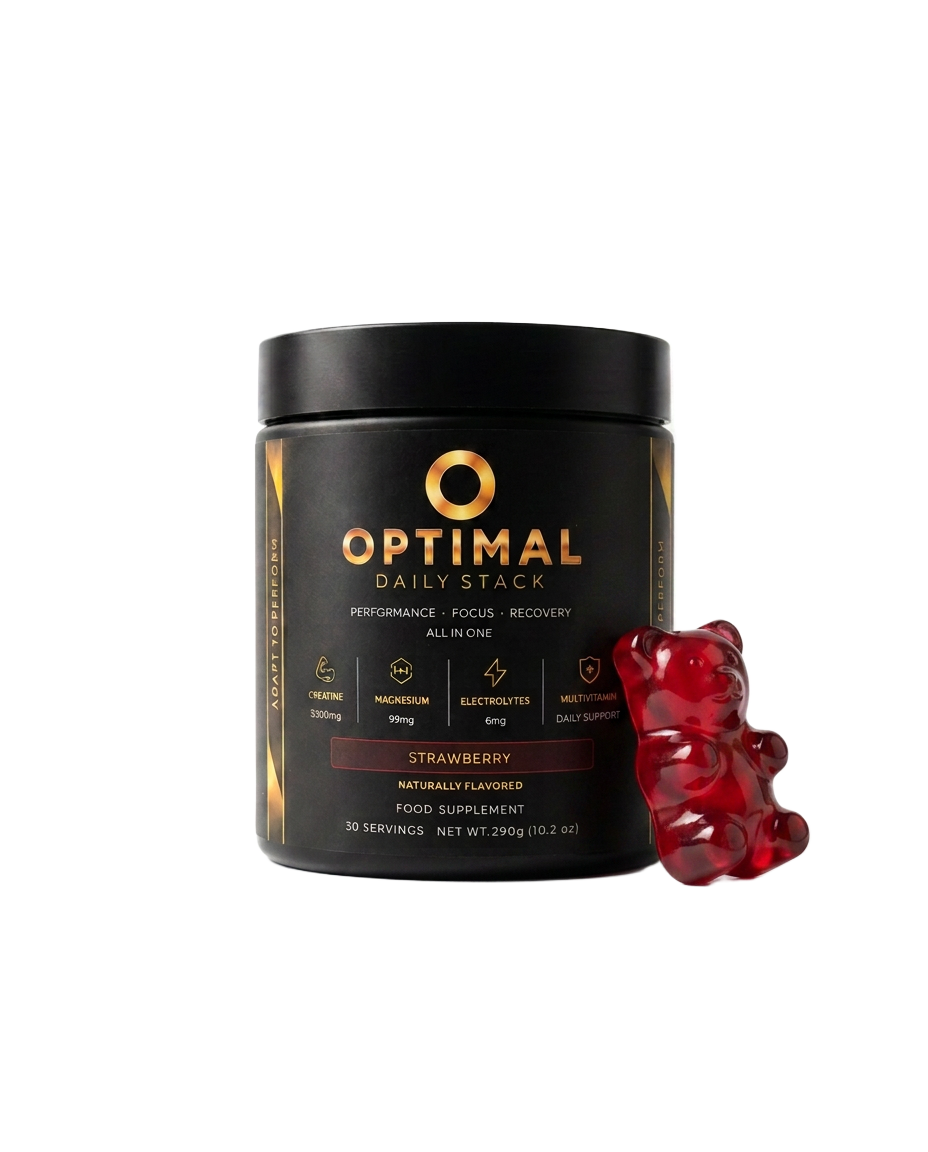 A single OPTIMAL jar standing alone on a stone plinth